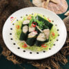 Minced Squid Wrapped in piper lolot leaves